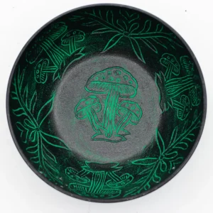 Tibetansk klangskål i aluminium med svammmotiv, 20 cm - produktbild 3