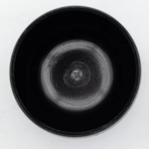 Tibetansk klangskål i kittelstil med blå svampmotiv 15 cm - produktbild 3