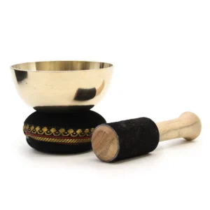 Tibetansk klangskål i mässing med presentförpackning 9 cm - produktbild 5