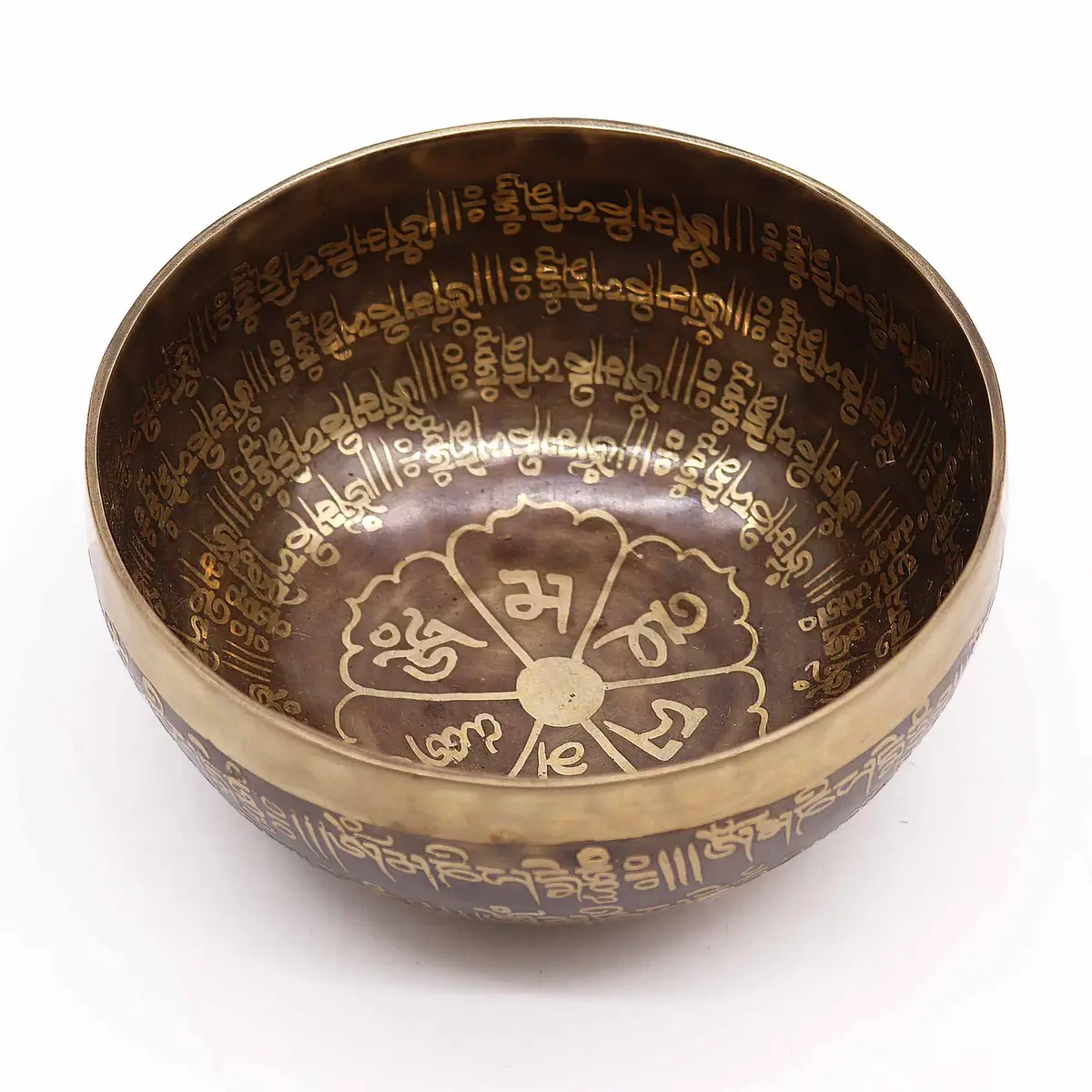 Tibetansk klangskål med mantra, 16 cm - produktbild 3