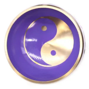 Tibetansk klangskål Yin & Yang med kudde och klubba 10,7 cm - produktbild 7
