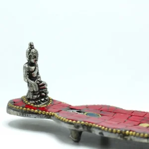 Tibetansk rökelsehållare i form av långt dolkblad med Buddha - produktbild 3