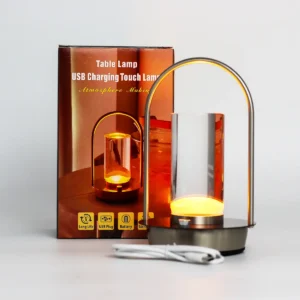 Touchbordslampa Crystal Lantern med USB-C och uppladdningsbar LED - produktbild 2