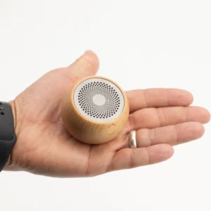 Trådlös minihögtalare i trä med Bluetooth - produktbild 4