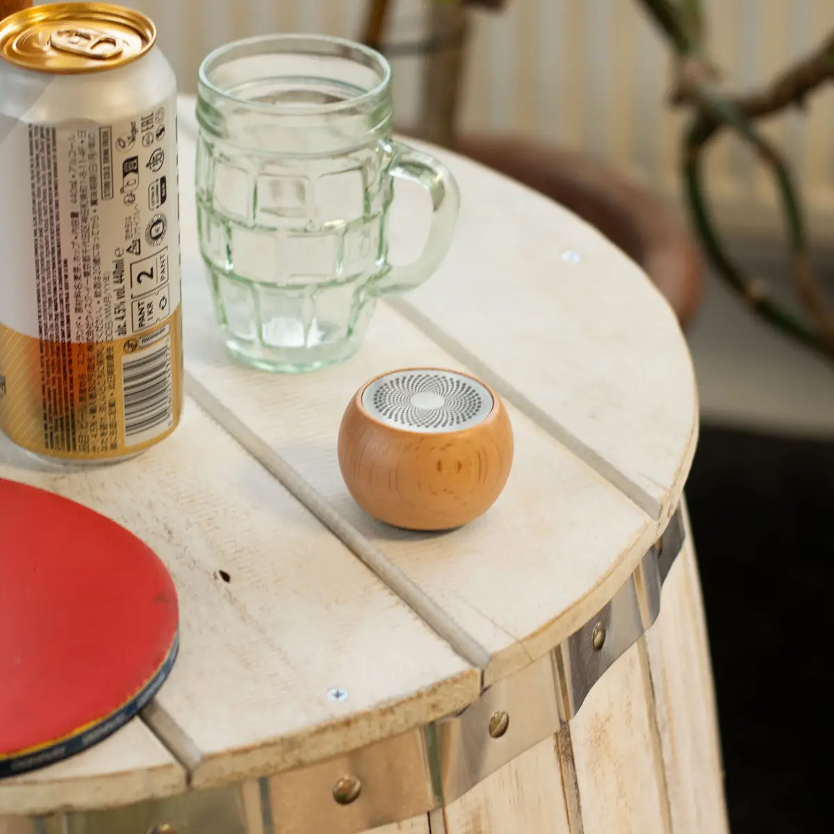 Trådlös minihögtalare i trä med Bluetooth - produktbild 7
