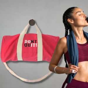 Träningsväska Don't Quit körsbärsrosa - produktbild 4