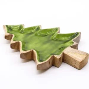 Träskål i form av gran med emaljerad insida 25x19 cm - produktbild 10