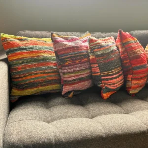 Trasmatteöverdrag till kudde 40x40 cm flerfärgat - produktbild 2