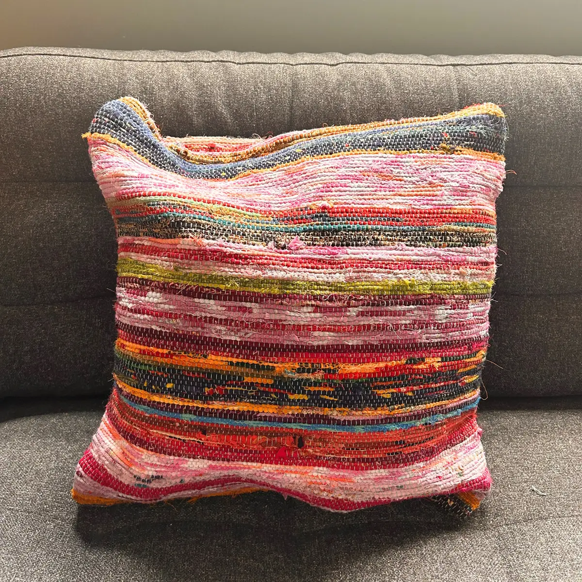 Trasmatteöverdrag till kudde 40x40 cm i blå nyanser - produktbild 2