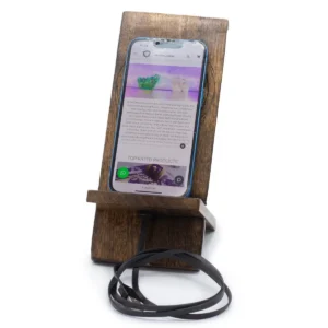 Träställ för mobiltelefon med utskuren Livets träd-design 20x9,5 cm - produktbild 2