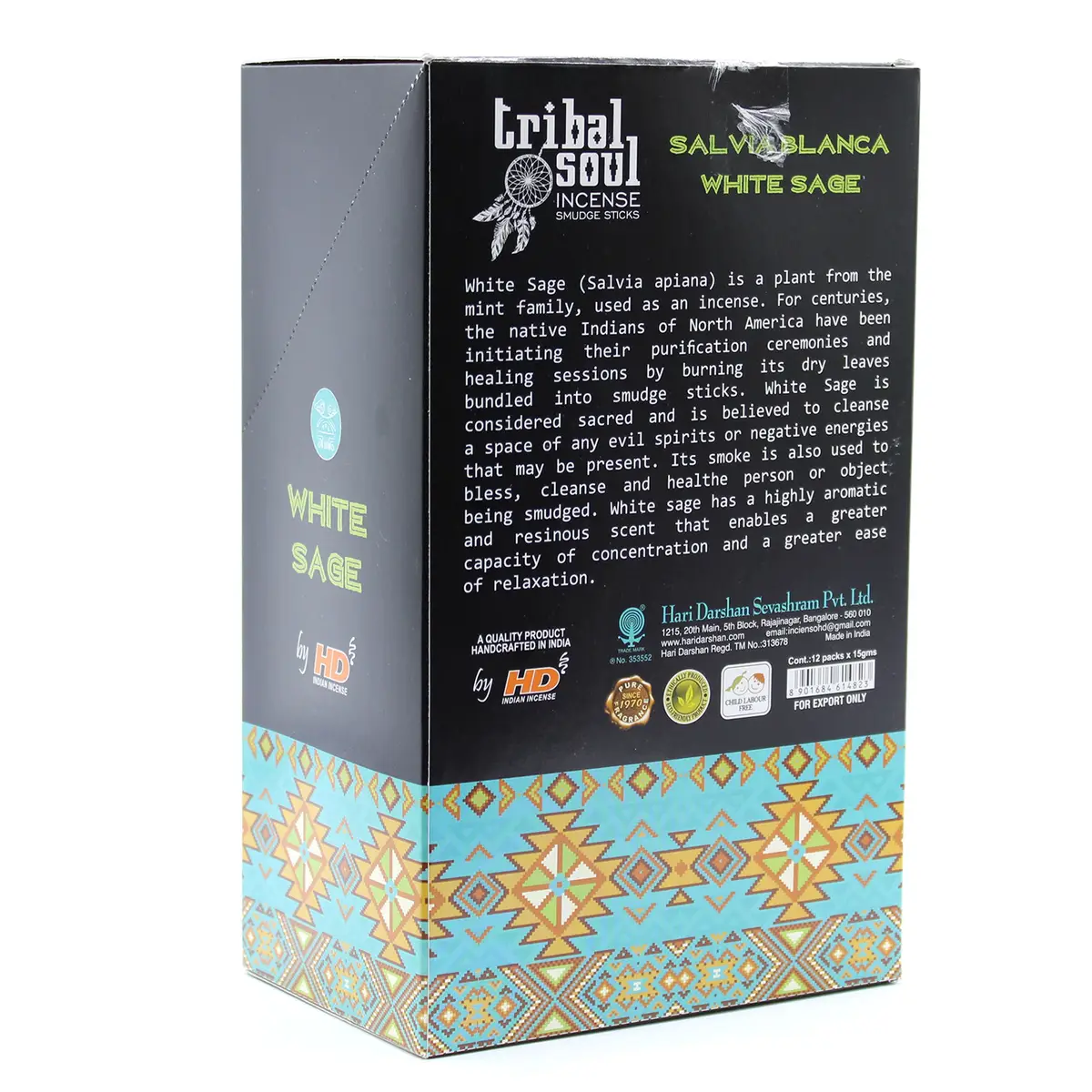 Tribal Soul Rökelsestickor Vit Salvia - produktbild 3