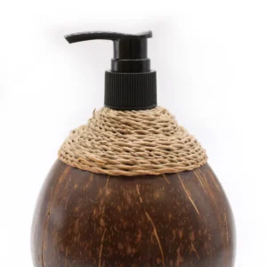 Tvålpump i naturligt kokosnötsskal 150 ml - produktbild 5