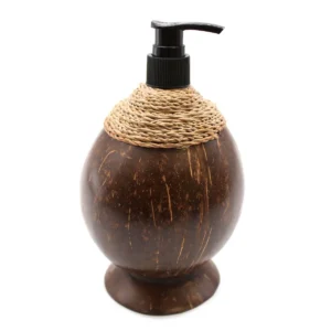 Tvålpump i naturligt kokosnötsskal 150 ml - produktbild 7