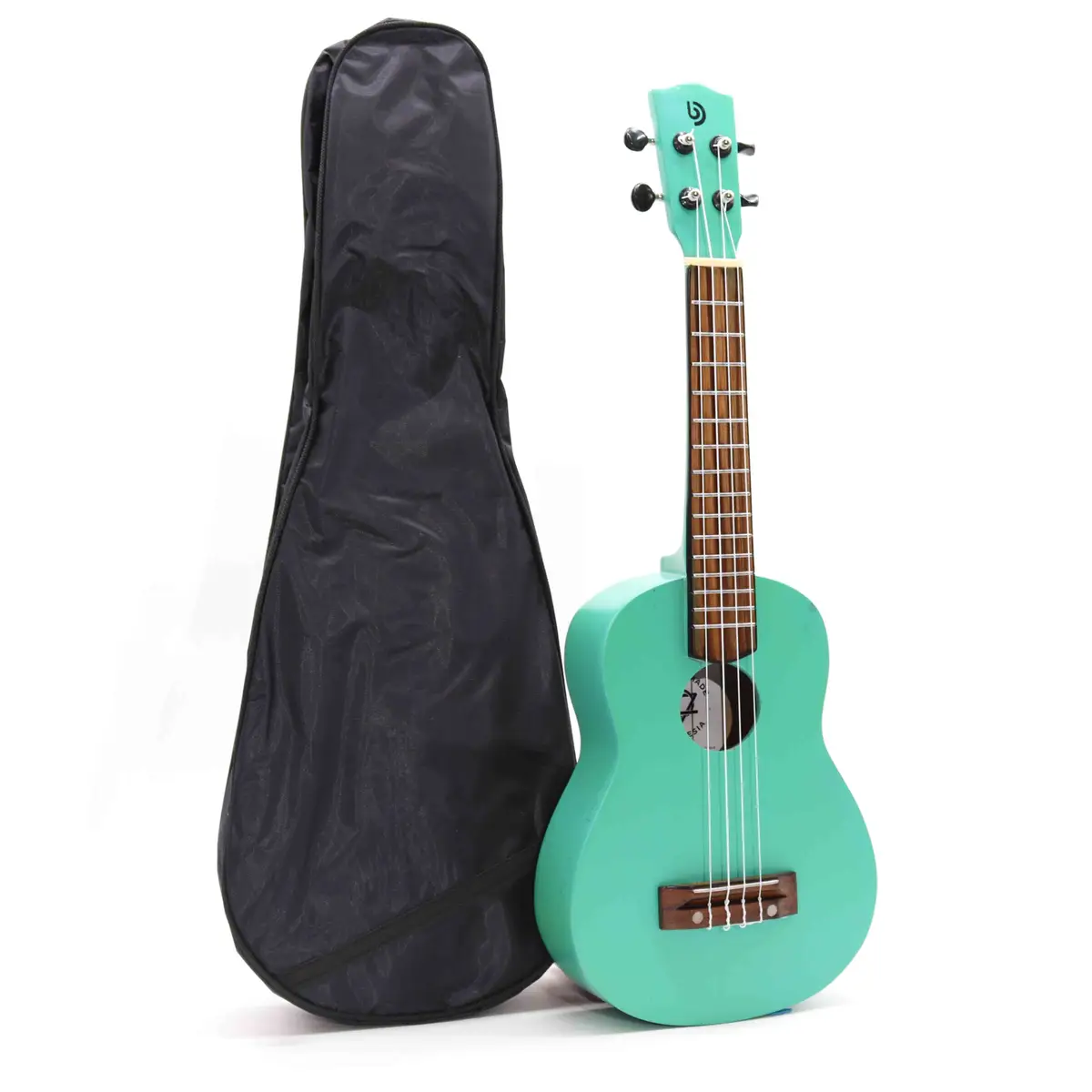 Ukulele med fyra strängar i turkos finish från Artisan Made - produktbild 4