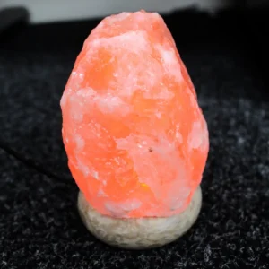 USB-driven himalayasaltlampa med vitt ljus 11,5 cm - produktbild 2