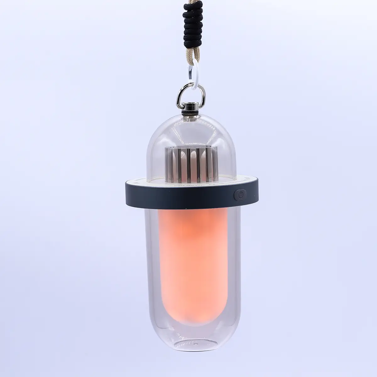 Utomhuslampa med flammeffekt och USB-C-laddning i vitt - produktbild 8