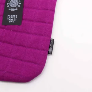 Vadderat fodral för laptop och surfplatta 13 tum i lila och mörkgrått - produktbild 2