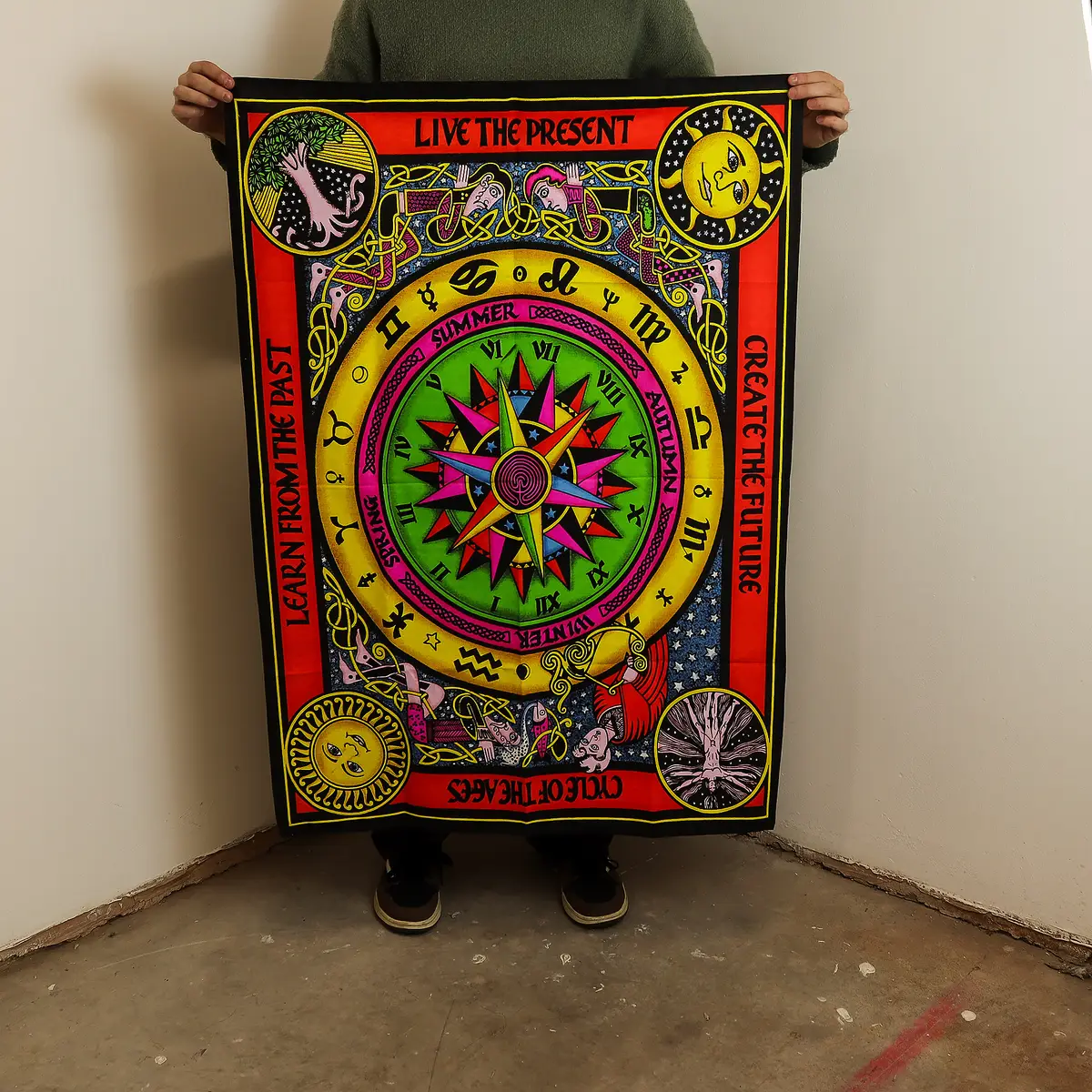 Väggbonad i bomull Circle of Life 70x110 cm - produktbild 2