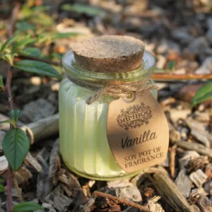 Vaniljdoftande sojavaxljus i glasburk - produktbild 2