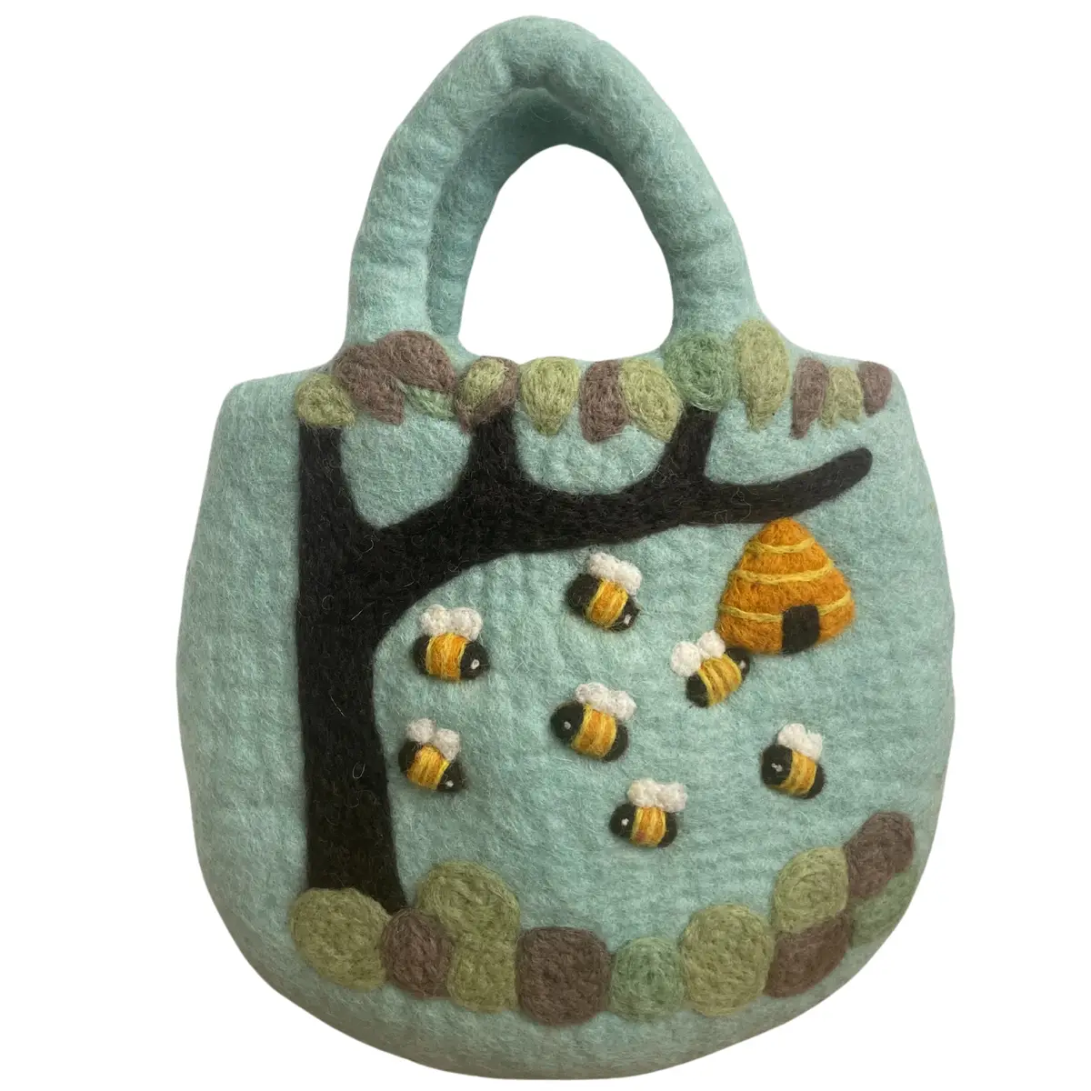 Vattentovad väska med träd och bikupa 35x27 cm - produktbild 4