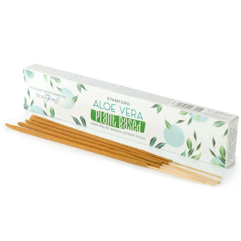Växtbaserade masala rökelsepinnar med aloe vera och förpackning