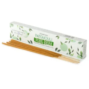 Växtbaserade masala rökelsepinnar med patchouli i förpackning