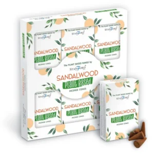 Växtbaserade rökelsekoner med sandelträdoft - produktbild 2