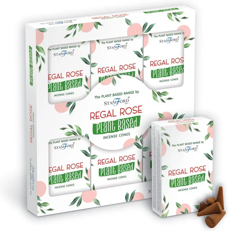 Växtbaserade rökelsekoner Regal Rose från Stamford - produktbild 2