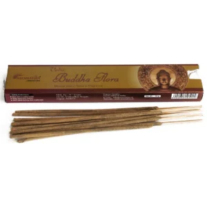 Förpackning och rökelsepinnar Vedic Masala Buddha Flora