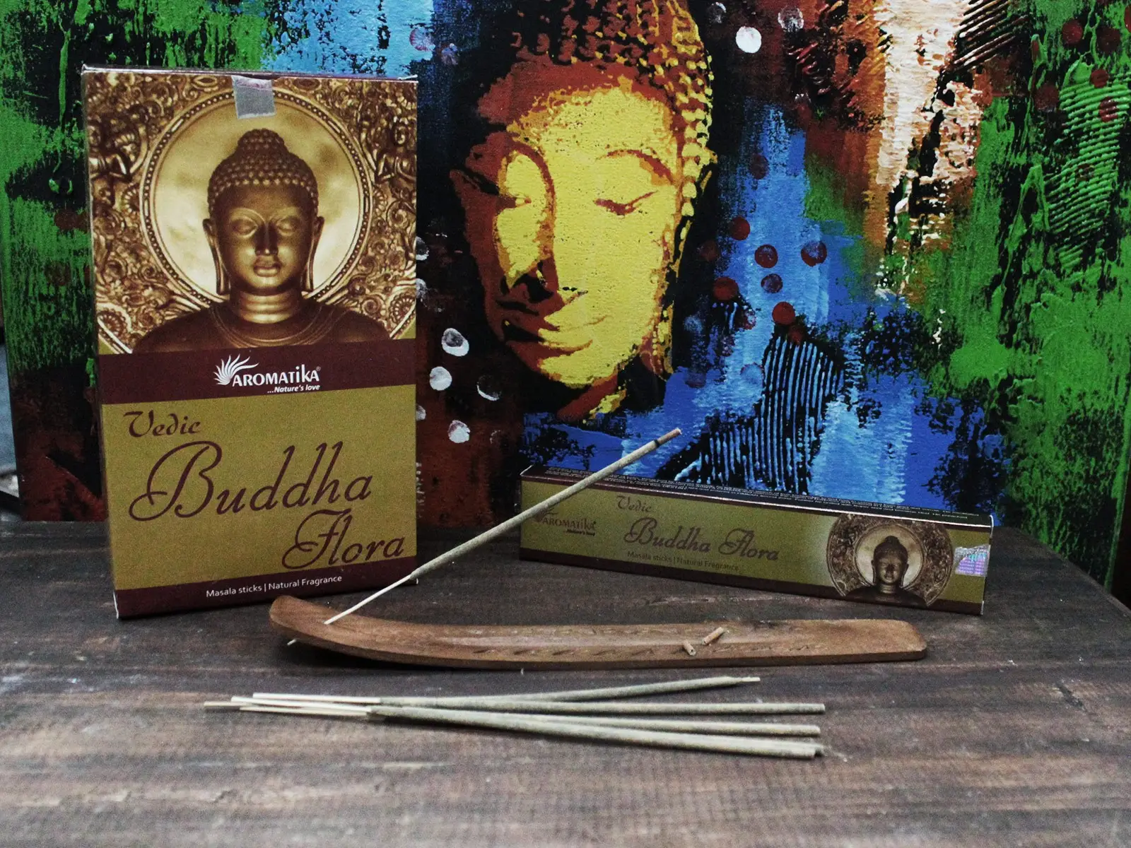 Vedic Masala rökelsepinnar Buddha Flora - produktbild 3