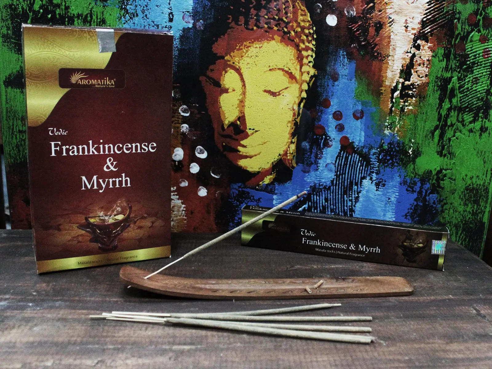 Vedic Masala rökelsepinnar Frankincense och Myrra - produktbild 3