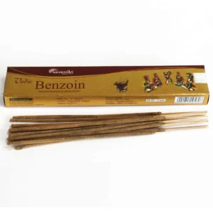 Vedic Masala rökelsepinnar med benzoin och förpackning från Aromatika