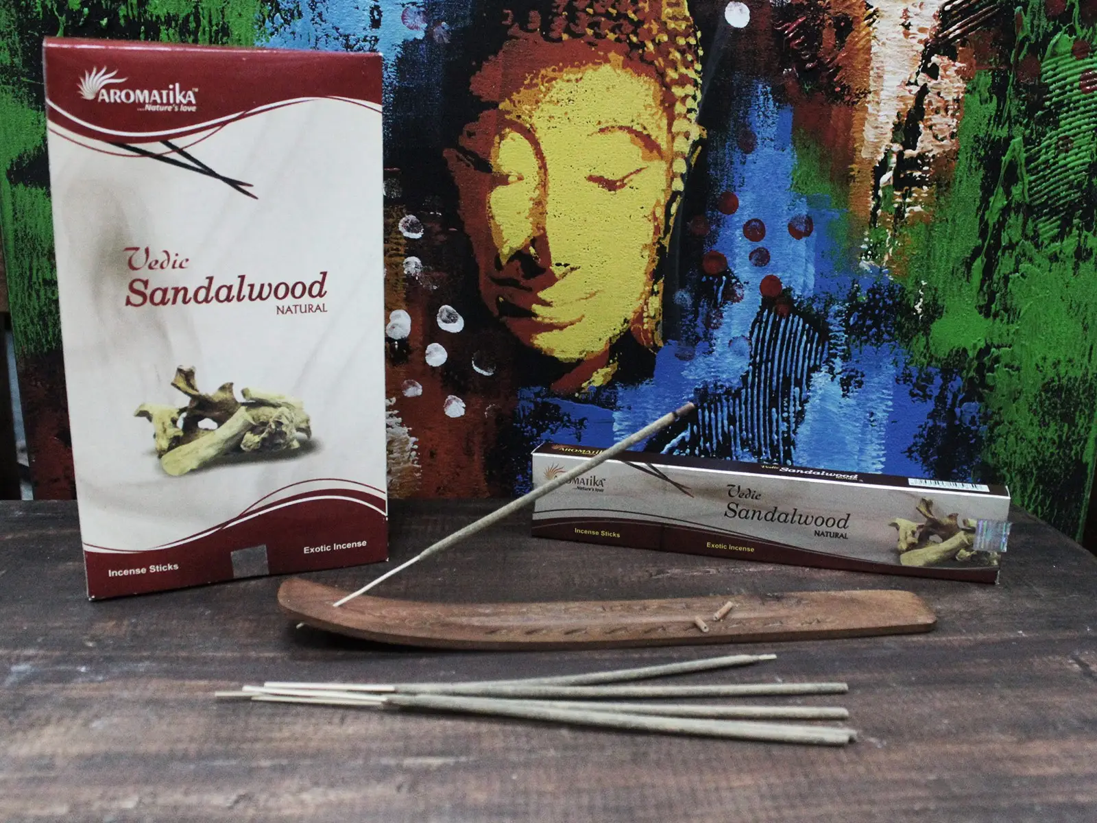 Vedic Masala rökelsepinnar med sandelträdoft - produktbild 3