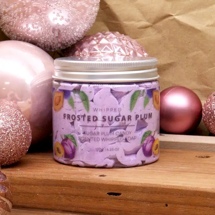 Vispad tvål Frosted Sugar Plum 120 g - produktbild 4