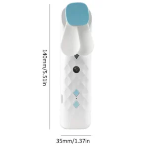 White Nano Mist Face Fan & Spray - USB-laddningsbar - produktbild 3