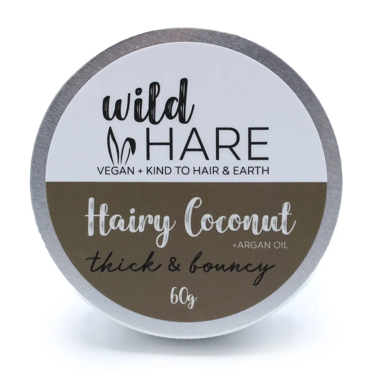 Wild Hare Fast Schampo 60g Hairy Coconut i rund förpackning