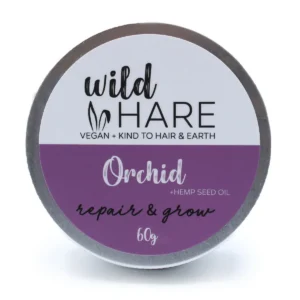 Wild Hare Fast Schampo 60g i rund förpackning med orkidédoft
