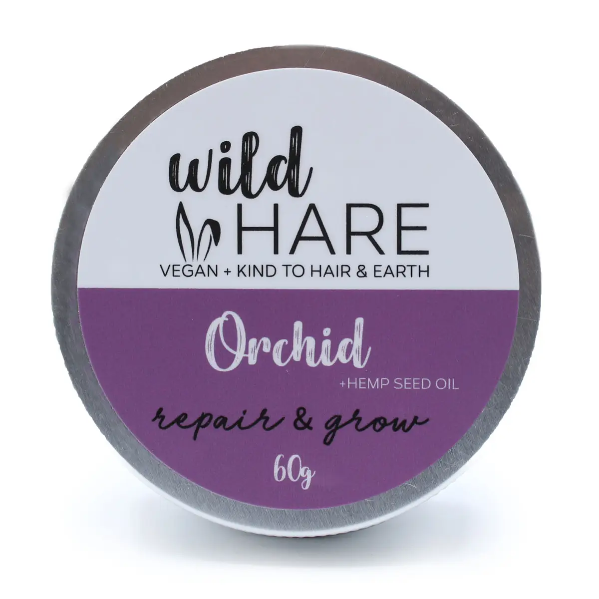 Wild Hare Fast Schampo 60g i rund förpackning med orkidédoft