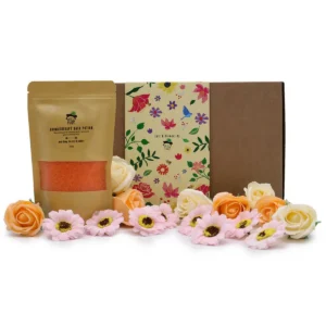 Wild Hare Salt & Flowers Set Total Detox med badsalt och tvålkblommor i presentförpackning