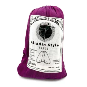 Yoga- och festivalbyxor med Aladdin-mönster i lila - produktbild 2