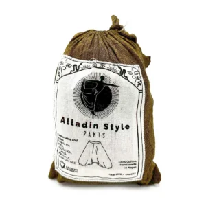 Yoga- och festivalbyxor med Aladdinmönster i orange - produktbild 2
