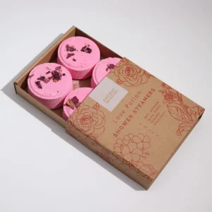 Zen duschångor Wellness Gåvoset Love Potion med rosdoft - produktbild 3