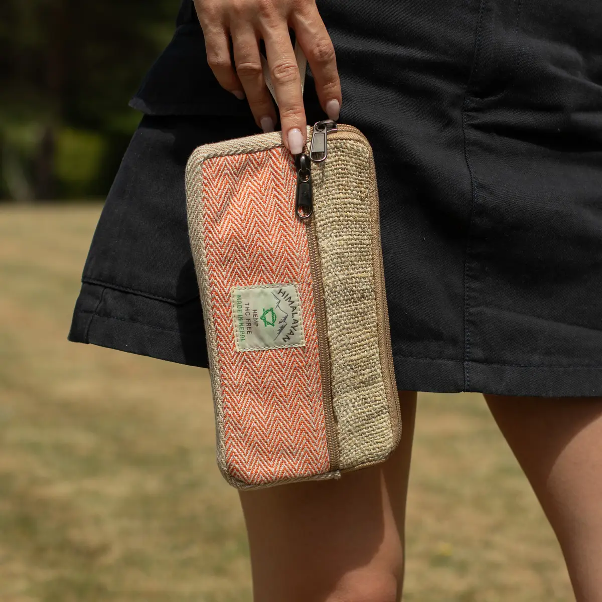Zip-fodral i hampa för mobil och småsaker, blandade färger - produktbild 7