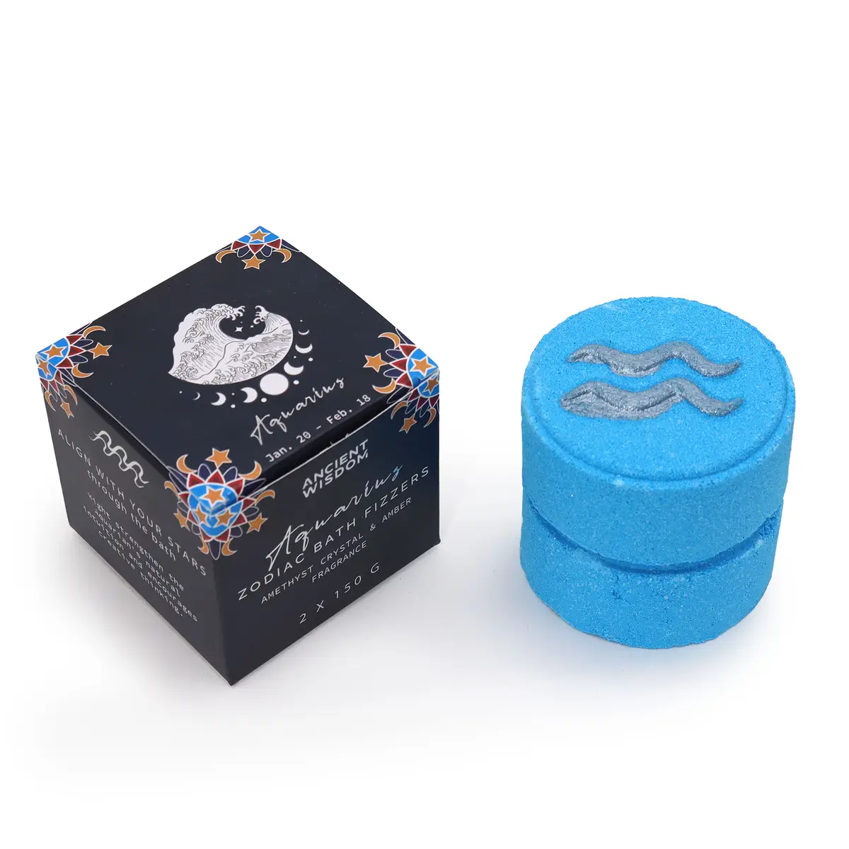 Zodiac badbomber med horoskop för Vattumannen, 2-pack - produktbild 4