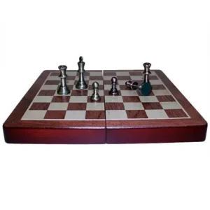 Zoocen schackspel med metallpjäser 29 cm - produktbild 2