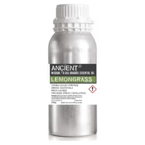 Aluminiumflaska med ekologisk citrongräs eterisk olja 0,5 kg