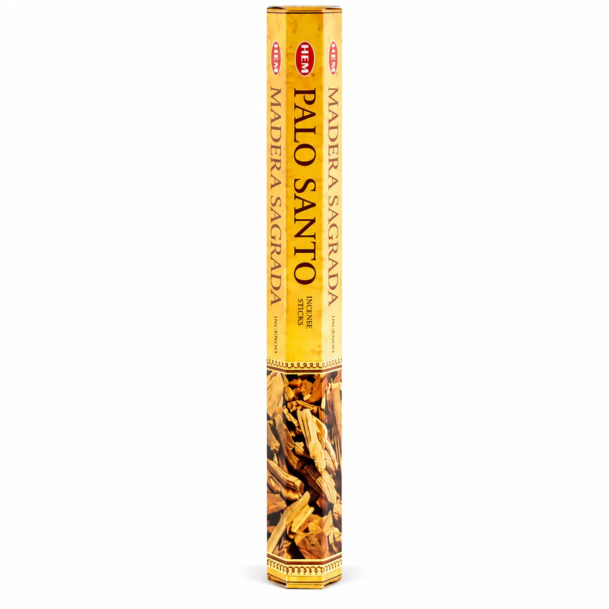 Sexkantig förpackning med HEM Palo Santo rökelsepinnar