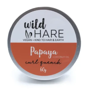 Wild Hare fast schampo med papaya och kokosolja i rund förpackning