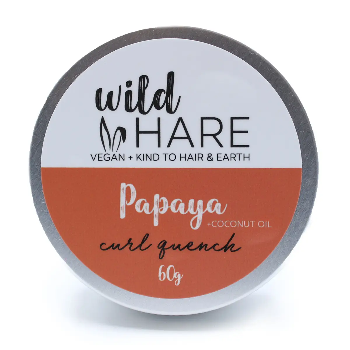 Wild Hare fast schampo med papaya och kokosolja i rund förpackning